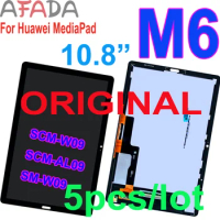 5pcs Original 10.8'' LCD For Huawei MediaPad M6 10.8 SCM-W09 SCM-AL09 SM-W09 LCD Display Touch Screen Digitizer Assembly
