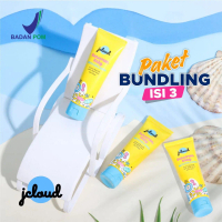 (PAKET BUNDLING ISI 3) JCLOUD - Sunscreen Baby with Collagen Bayi Bedak Lotion Powder