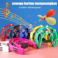 Baru - Alat Musik Tamborin Kecrekan Double Ring Tamborine  Instrumen Plastik