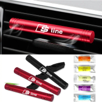 คลิปน้ำหอมติดช่องแอร์รถยนต์ 1 ชิ้น สำหรับ Audi Sline Badge RS S1 A3 Q5 B9 B7 C6 A4 B8 8P 8V B6 A5 A6