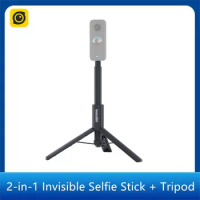 Insta360 2-in-1 Invisible Selfie Stick with Tripod For Insta 360 X4 X3 Ace Pro Ace ONE X2 ONE RS R GO 2 Original Accessories