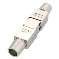 Cat7 Cable Extender Connection Adapter Connection Box RJ45 Lan Cable Extension Connector Fully Shielded Tool-Free Cat7