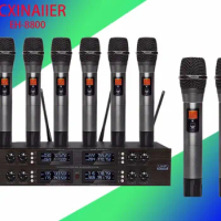 Wholesale Wireless Handheld Microphone 8Channels Microphone for Karaoke Profissional with Transmitter