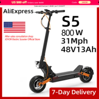 JOYOR S5 Electric Scooter For Adults Motor 800W Max Speed 31Mph 10 Inch 48V 13AH Battery Folding E-Scooter