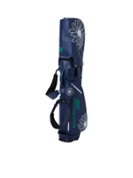 All Over Flowers Printed Golf Bag Navy F