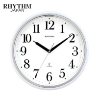 日本麗聲 靜音掛鐘CMG633NR03 天黑自動亮燈