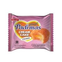 BLIAM PADIMAS CREAM CAKE (Bolu Isi Krim Rasa) - Ball isi 10pcs STRAWBERRY