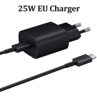 For Samsung 25W PD Charger Super Fast Charging Adapter for Galaxy Z Flip Fold 5 4 3 2 S20 S21 S22 S23 S24 note 20 Ultra 10 Plus