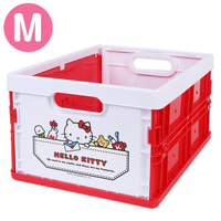 大賀屋 日貨 Hello Kitty 可拆式 收納箱 M 收納 居家 凱蒂貓 KT 三麗鷗 正版 L00010938