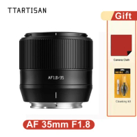 TTartisan AF 35mm F1.8 APS-C Autofocus Portrait Lens for Fuji XF Sony E X-T4 X-T5 X-T100 XS10 XS20 A6600 ZVE-40 FX30 A7IV