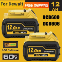 For Dewalt FLEXVOLT 20V/60V MAX Battery 12Ah DCB609 Lithium-ion DCB606 DCB612 DCB609 DCB205 DCB200 DCB182 Batería for Dewalt 20V