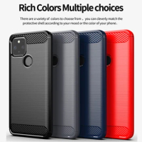 For Google Pixel 5A Case Google Pixel 4A 5G Carbon Fiber Shockproof Anti-knock Silicone Cover for Google Pixel 5XL Case for 4XL