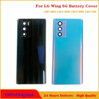 100%Original back cover For LG Wing 5G Battery Cover Door LMF100N LM-F100N LM-F100 Rear Housing Back Cover With Lens Replacement
