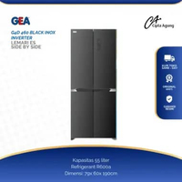 GEA KULKAS SIDE BY SIDE GEA 460 - 551 LITER G4D-460 / 551 BLACK INOX GEA 551 LITER G4D-551 G4D-551 B