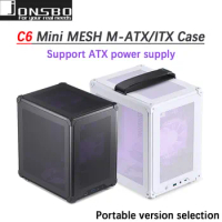 JONSBO C6 ITX/MATX Home/Office Mini Desktop PC Case Type-C interface Support CPU cooler ≤75mm 202mm(W)*266mm(D)*295.2mm(H）