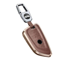 Car Keychain Key Fob Case Cover Galvanized Alloy For Bmw F20 G20 G30 X1 X3 X4 X5 G05 X6 Accessories Car-Styling