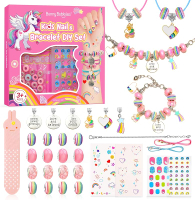Kids Toys Bracelet Making Kit Kid Make Up Kits for Kid Age 4-12 Jewelry Beads Toy Set Preschool Todd