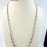 30Pcs One Lot 22.06inch Bamboo Stainless Steel Chain 56Cm Never fade Chains Necklaces For Women Men Fashion Jewelry LR2406