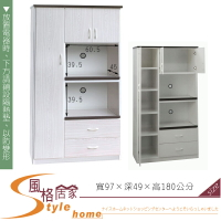 《風格居家Style》(塑鋼家具)3.2尺雪松電器櫃 255-02-LKM
