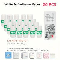 Mini Printer Paper Thermal Sticker Paper Self-adhesive Printer Paper Photo Printer Labels For Photos Notes For peripage For T02