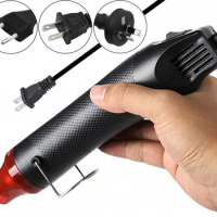 300W Hot Air Gun Portable Mini Heater for DIY Craft Embossing Shrink Wrapping PVC Multi Function Handheld Electrical Heat Tool