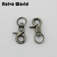 Nolvo World 20 pcs 13-17-19-25mm Old silver Bronze Metal Strong Clamp hook Metal dog hook New design Clamp hooks