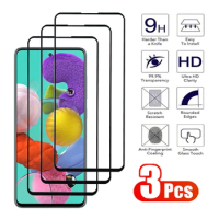 3Pcs Full Tempered Glass For Samsung Galaxy M11 M21 M31 M51 Screen Protector Galaxy A01 A11 A21 A31 A41 A51 A71 Protective Film