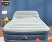 Bestway氣墊床家用雙人充氣床墊打地鋪靠背室內單人便攜充氣床