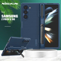 for Samsung Galaxy Z Fold 5 5G Case Nillkin Super Frosted Shield Case Pencil Holder for S-Pen Cover 