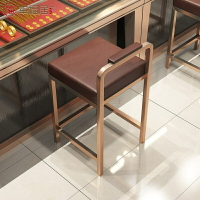 櫃臺專用椅子高腳椅吧臺椅不銹鋼酒吧椅收銀臺高腳凳前臺接待凳子
