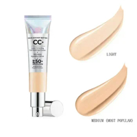 It and Cosmetics Concealer Cc+ Cream Spf50 Brighten Skin Tone Pores Concealer Sunscreen Makeup White