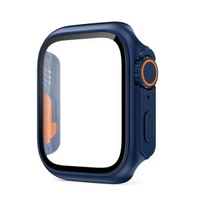 全城熱賣 - 【秒變ultra】適用ApplewatchS9_8_7蘋果手錶全包保護殼膜一體6_5半包-午夜藍iwatch s7/s8/s9 41mm