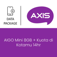 Paket Mobile Data Axis - AIGO Mini 8GB + Kuota di Kotamu 14hr