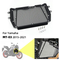 For Yamaha MT03 Motorcycle Water Cooler Tank Cover Radiator Grille Grill Guard Protection MT-03 MT 03 2015-2021 2020 2019 2018