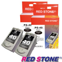 RED STONE for CANON PG-40環保墨水匣(黑色×2)