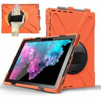 Armor Coque For Microsoft Surface Pro 4 5 6 Case Hand Strap 360 Rotation Stylus holder Case for Suface Pro 6 Pro 5 Pro 4 Case