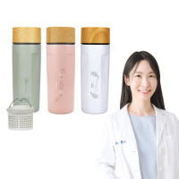 【IKUK 艾可】真陶瓷保溫杯-真瓷濾茶器茗茶保溫杯500m(陶瓷內蓋/陶瓷咖啡杯/陶瓷保溫瓶/咖啡保溫杯)