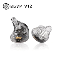 BGVP V12 Earphones Knowles+Soion 12 BA Headphone with 0.78 Detachable Cable Hi-Res Audio Earbuds