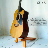 Stand Gitar Akustik Elektrik Bass Kayu Mahoni Tahan Lama