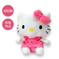 【HELLO KITTY】16吋KITTY 格子裙款(HELLO KITTY娃娃 玩偶 5116036-1)