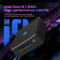 Intel i9 13900H i7 13800H 13th Gen PC Gaming Mini PC 2*DDR5 2*PCIe 2*2.5G LAN Windows 11 Pro Desktop Office Mini Computer WiFi6E