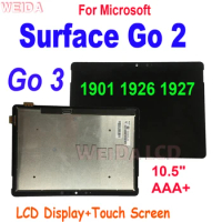 10.5" AAA+ LCD For Microsoft Surface Go 2 1901 1926 Go 3 1927 LCD Display Touch Screen Digitizer Assembly for Surface Go 2 LCD