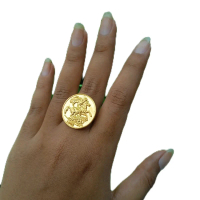 cincin perak asli lapis emas ,cincin bahan koin 925