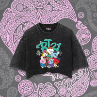 Fiely \BTS ICON HIPHP\" | Premium All Size Crop Top | Stone Wash | Crop Tee | Crop Top Konser | Wash