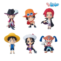 Mô hình Onepiece chính hãng Chibi ichiban Luffy shank buggy ace đồ decor máy tính trang trí quà tặng