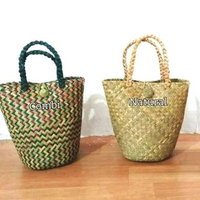 TAS PURUN LILY MOTIF KLASIK (CHEVRON) Natural