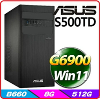 【2023.7】ASUS 華碩  H-S500TD-0G6900024W 賽揚Win11電腦桌機 G6900/8G/512G_SSD/300W/Win11