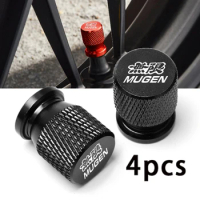 Car Wheel Tire Valve Caps Tyre Stem Covers Airdust Waterproof For Honda Mugen CB400 CB650F CBF CBR250RR CRF SH300 NC750