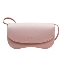ELLE MINI BAG กระเป๋าสะพาย หนังแท้ รุ่น WEHH104 สีชมพู