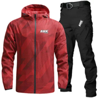 FOX Ride Racing Cycling Jacket MTB Enduro Pants Bicycle Clothing Men's Mountain Bike Breathable Set Motorcycle Windbreaker Kit